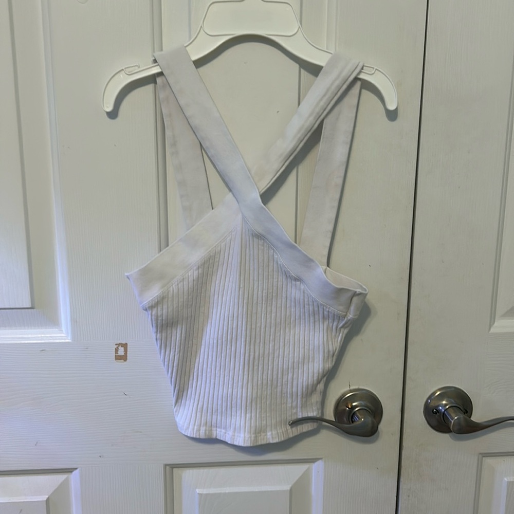 ZARA White Crop Top